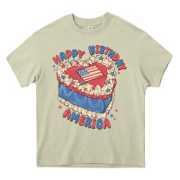 Mossy happy birthday america Heavy Core Tee - MaliasSmallBusiness