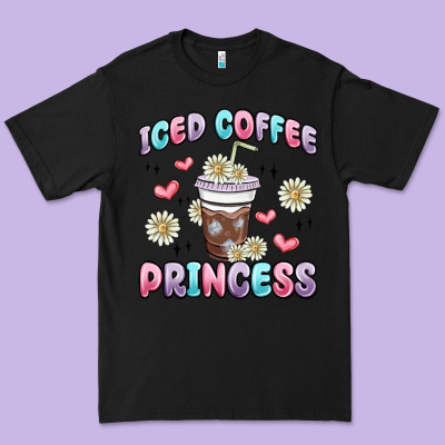 Iced Coffee Princess Premium Tee Designed By Maliassmallbusiness
