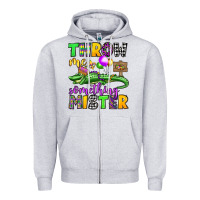 Heather Grey throw me something mister mardi gras olivia Zipper Hoodie - OliviaCreatesArt