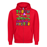 Red throw me something mister mardi gras olivia Zipper Hoodie - OliviaCreatesArt