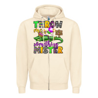 Sandshell throw me something mister mardi gras olivia Zipper Hoodie - OliviaCreatesArt