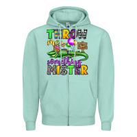 Seafoam throw me something mister mardi gras olivia Zipper Hoodie - OliviaCreatesArt