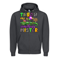 Smoke throw me something mister mardi gras olivia Zipper Hoodie - OliviaCreatesArt