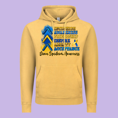 Down Syndrome Awareness Vintage Hoodie Designed By Artiststas