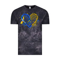 Cloud Black world down syndrome day heart Vintage Tee - Artiststas