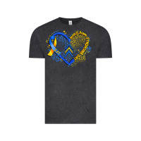 Vintage Black world down syndrome day heart Vintage Tee - Artiststas
