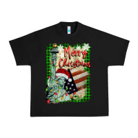 Black merry christmas  statue of liberty Urban Heavy Tee - BarkalooDesign