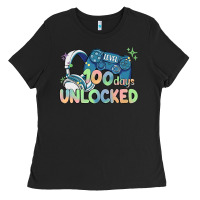 Black level 100 days unlocked Ladies Tee - MaliasSmallBusiness