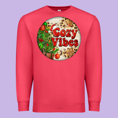Cozy Vibes Premium Sweatshirt Designed By Fadigitalartstudio
