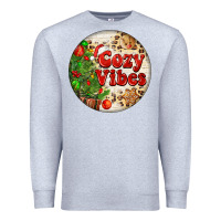 Heather Grey Cozy vibes Premium Sweatshirt - FaDigitalArtStudio
