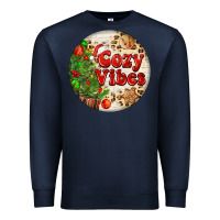 Navy Cozy vibes Premium Sweatshirt - FaDigitalArtStudio