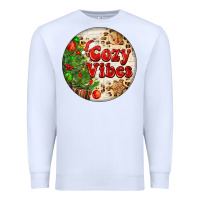 White Cozy vibes Premium Sweatshirt - FaDigitalArtStudio