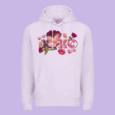 Chicken Valentine's Day Xoxo Premium Hoodie Designed By Fadigitalartstudio