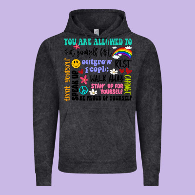 You Are Allowed To Vintage Hoodie Designed By Artiststas