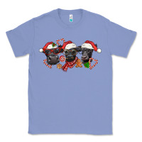 Colony Blue Christmas Black Angus Cows Classic Tee - LillyAllenDesigns