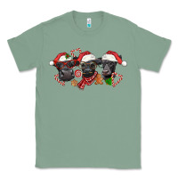 Sage Christmas Black Angus Cows Classic Tee - LillyAllenDesigns