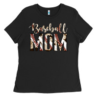 Black baseball mom Ladies Tee - Jasminsmagicworld