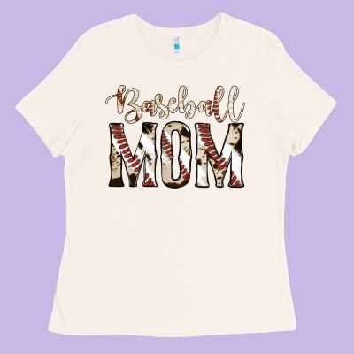 Baseball Mom Ladies Tee Designed By Jasminsmagicworld