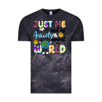 Cloud Black just me and my anxiety against the world Vintage Tee - Artiststas