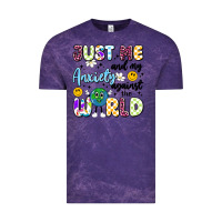 Cloud Purple just me and my anxiety against the world Vintage Tee - Artiststas