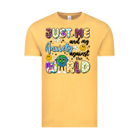 Vintage Mustard just me and my anxiety against the world Vintage Tee - Artiststas