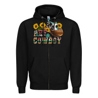 Black hey cowbow Zipper Hoodie - OliviaCreatesArt
