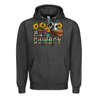 Charcoal Heather hey cowbow Zipper Hoodie - OliviaCreatesArt
