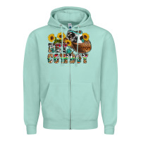 Seafoam hey cowbow Zipper Hoodie - OliviaCreatesArt