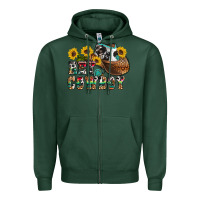 Sports Green hey cowbow Zipper Hoodie - OliviaCreatesArt