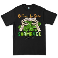 Black rolling up some shamrock spirit Premium Tee - MaliasSmallBusiness