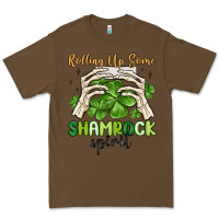 Cacao rolling up some shamrock spirit Premium Tee - MaliasSmallBusiness
