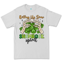Dove Grey rolling up some shamrock spirit Premium Tee - MaliasSmallBusiness