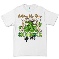 White rolling up some shamrock spirit Premium Tee - MaliasSmallBusiness