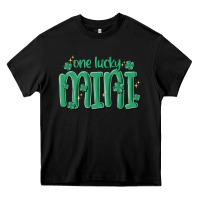 Black one lucky mini Heavy Core Tee - MaliasSmallBusiness