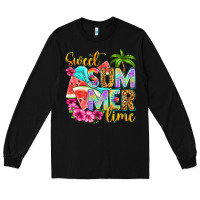 Black sweet summer time Long Sleeve Tee - NancyCooperArtShop