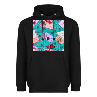 Black valentines day love letter and envelope Heavyweight Hoodie - BundleAndBundleShop
