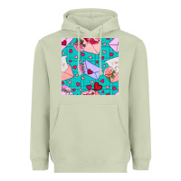 Matcha valentines day love letter and envelope Heavyweight Hoodie - BundleAndBundleShop