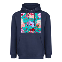 Navy valentines day love letter and envelope Heavyweight Hoodie - BundleAndBundleShop