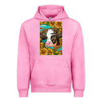 Fuchsia Pink Cute Baby Calf Urban Hoodie - LillyAllenDesigns