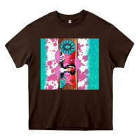Chocolate Brown v.d xoxo gemstone Heavy Core Tee - AdoDesignShop