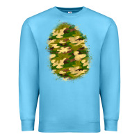 Ocean Blue camouflage patch 4 Premium Sweatshirt - BundleAndBundleShop