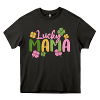 Asphalt lucky mama Heavy Core Tee - MaliasSmallBusiness