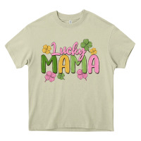 Mossy lucky mama Heavy Core Tee - MaliasSmallBusiness