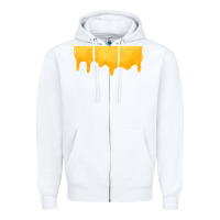 White honeydrip fa element Zipper Hoodie - FaDigitalArtStudio