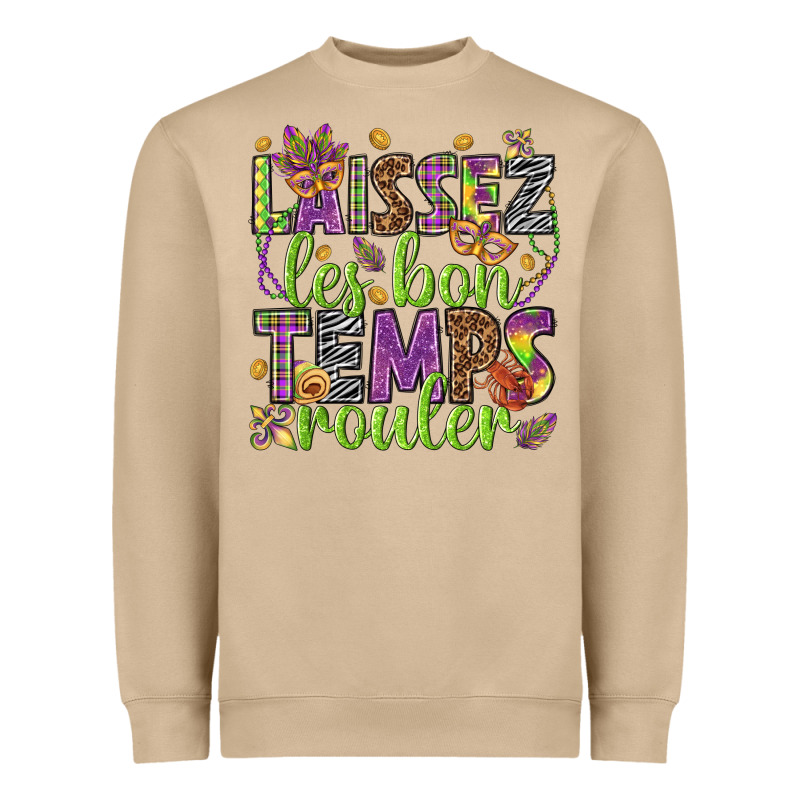 Loissez Les Bon Temps Rouler Heavyweight Sweatshirt by HowdyJamesFarm | Teevron