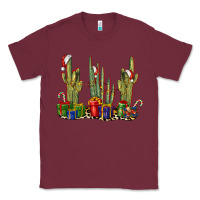 Burgundy Christmas Cactus Classic Tee - LillyAllenDesigns
