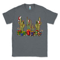 Charcoal Heather Christmas Cactus Classic Tee - LillyAllenDesigns