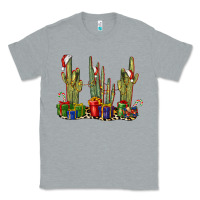 Heather Grey Christmas Cactus Classic Tee - LillyAllenDesigns