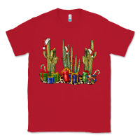 Red Christmas Cactus Classic Tee - LillyAllenDesigns
