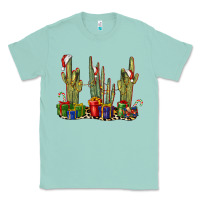 Seafoam Christmas Cactus Classic Tee - LillyAllenDesigns
